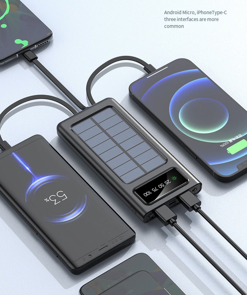 Nano 20000 MAh 4 In 1 Cable Powerbank - Ola Tech