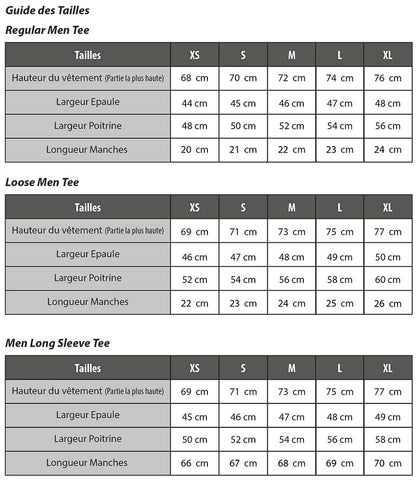 Men's Size Chart – Town & Country Surf Designs Europe