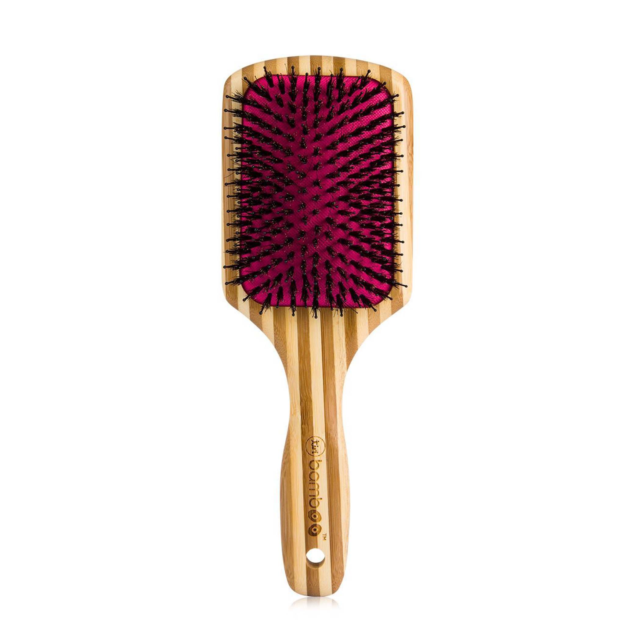 Bamboo XL Detangling Paddle Brush with Boar Bristles - Tiri Pro product image