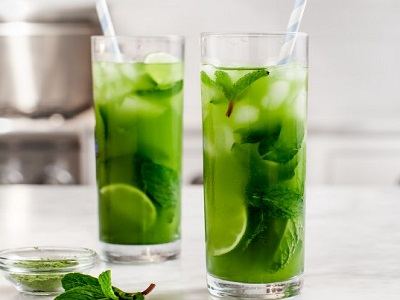 matcha lemon iced tea