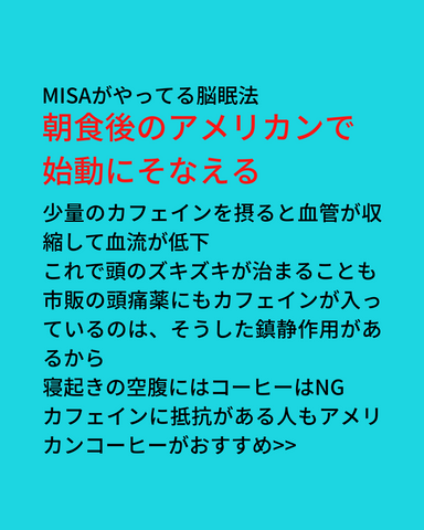 MISAがやってる脳眠法