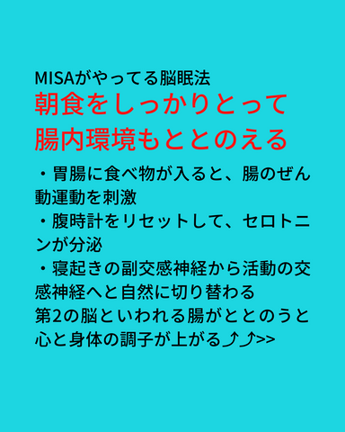 MISAがやってる脳眠法