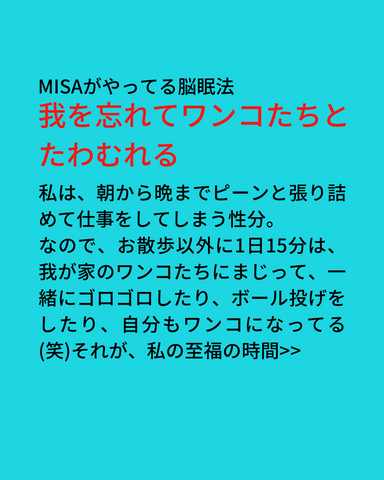 MISAがやってる脳眠法