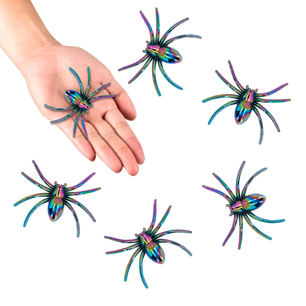Boland - Set 6 Spinnen iriserend - Horror