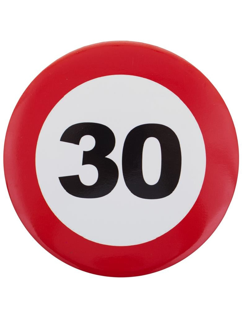 Verkeersbord Mega Button - 30