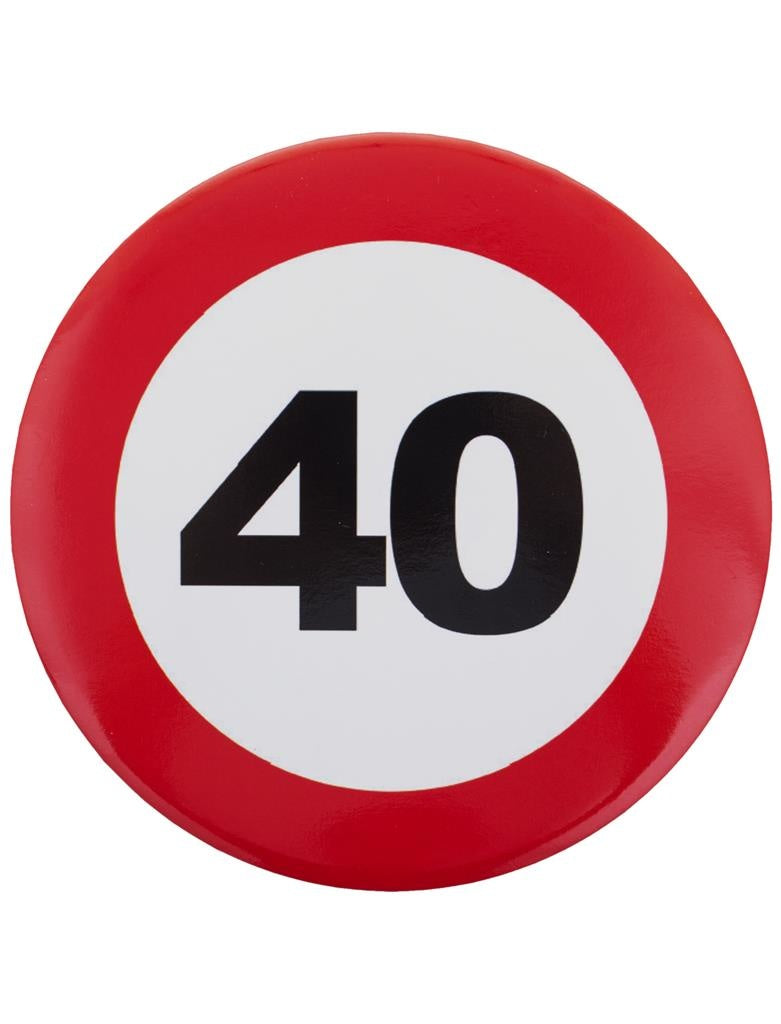 Verkeersbord Mega Button - 40