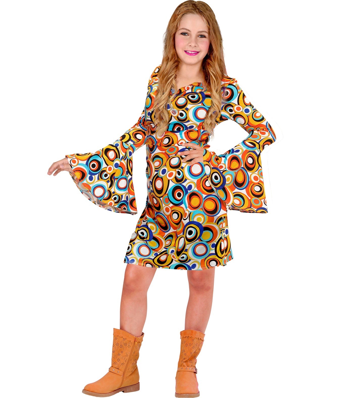 70s jurk Carly voor een groovy party