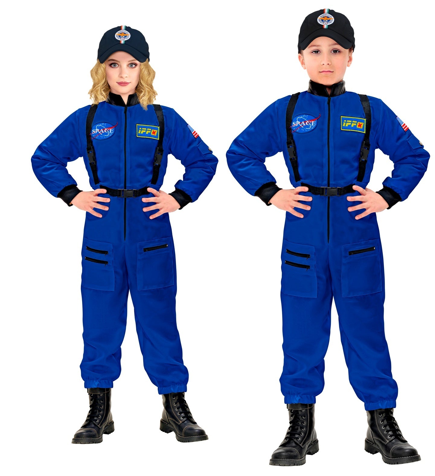 Astronauten kostuum  blauw voor kinderen