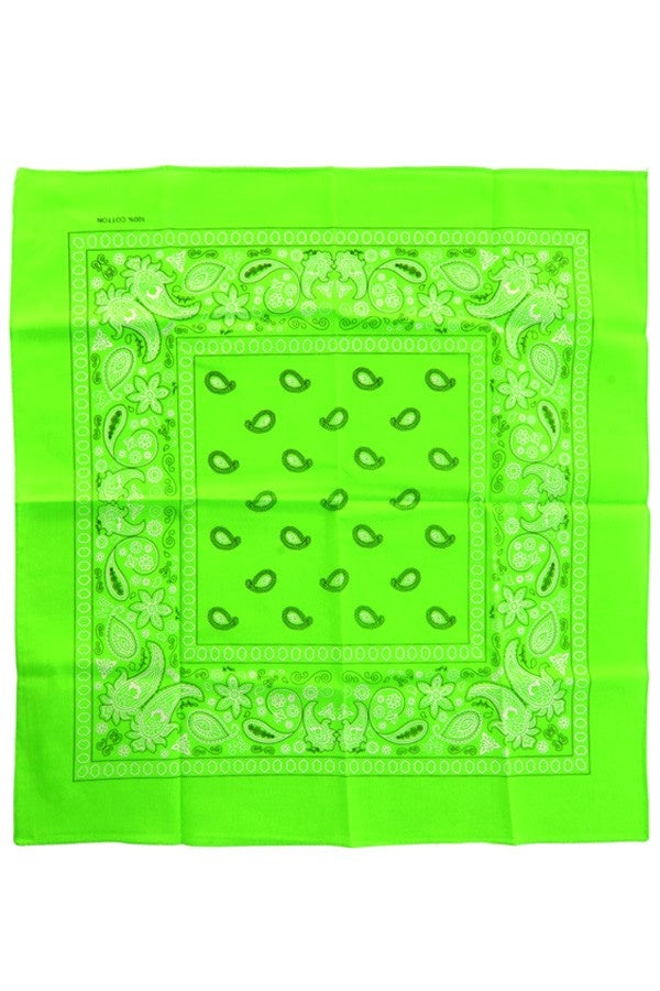 Bandana fluor groen