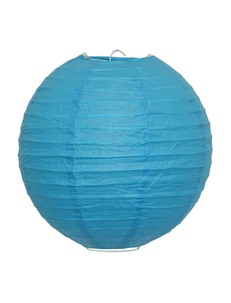 Lampion blauw voor tuinfeesten 25cm