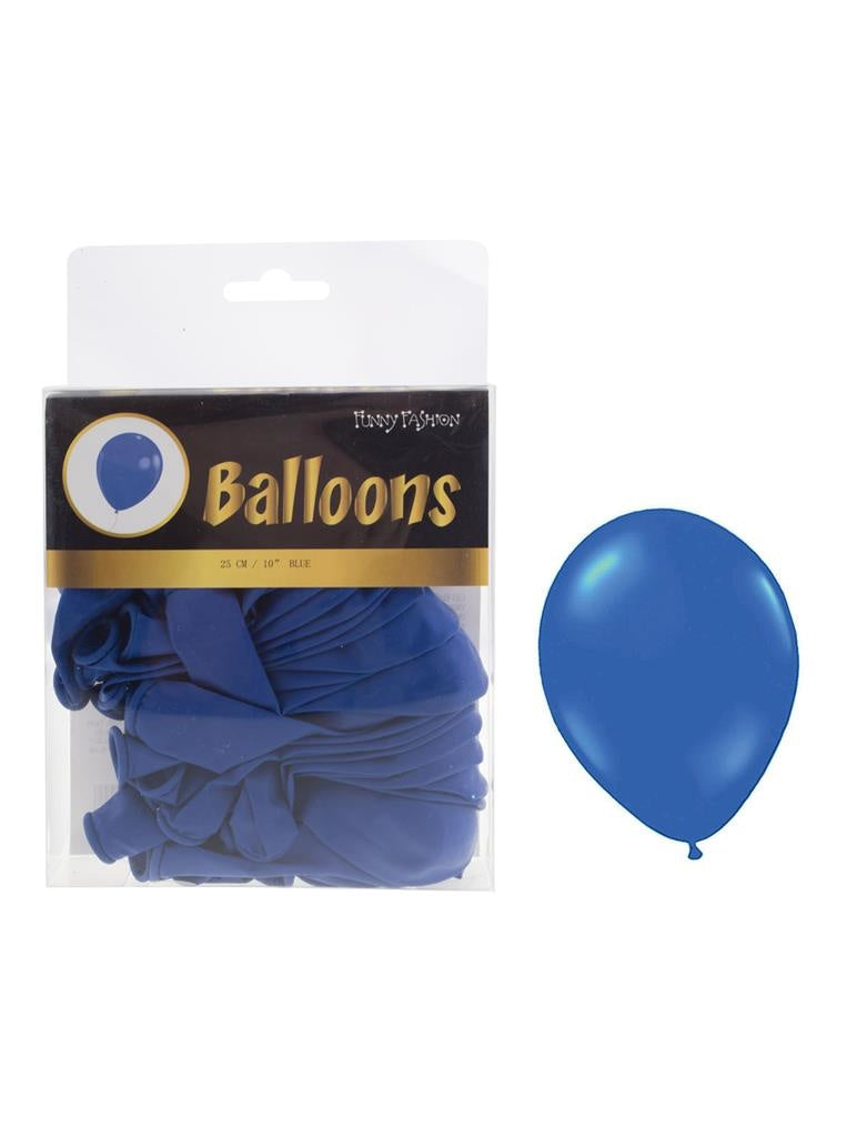 Mooie blauwe latex ballonnen 40st