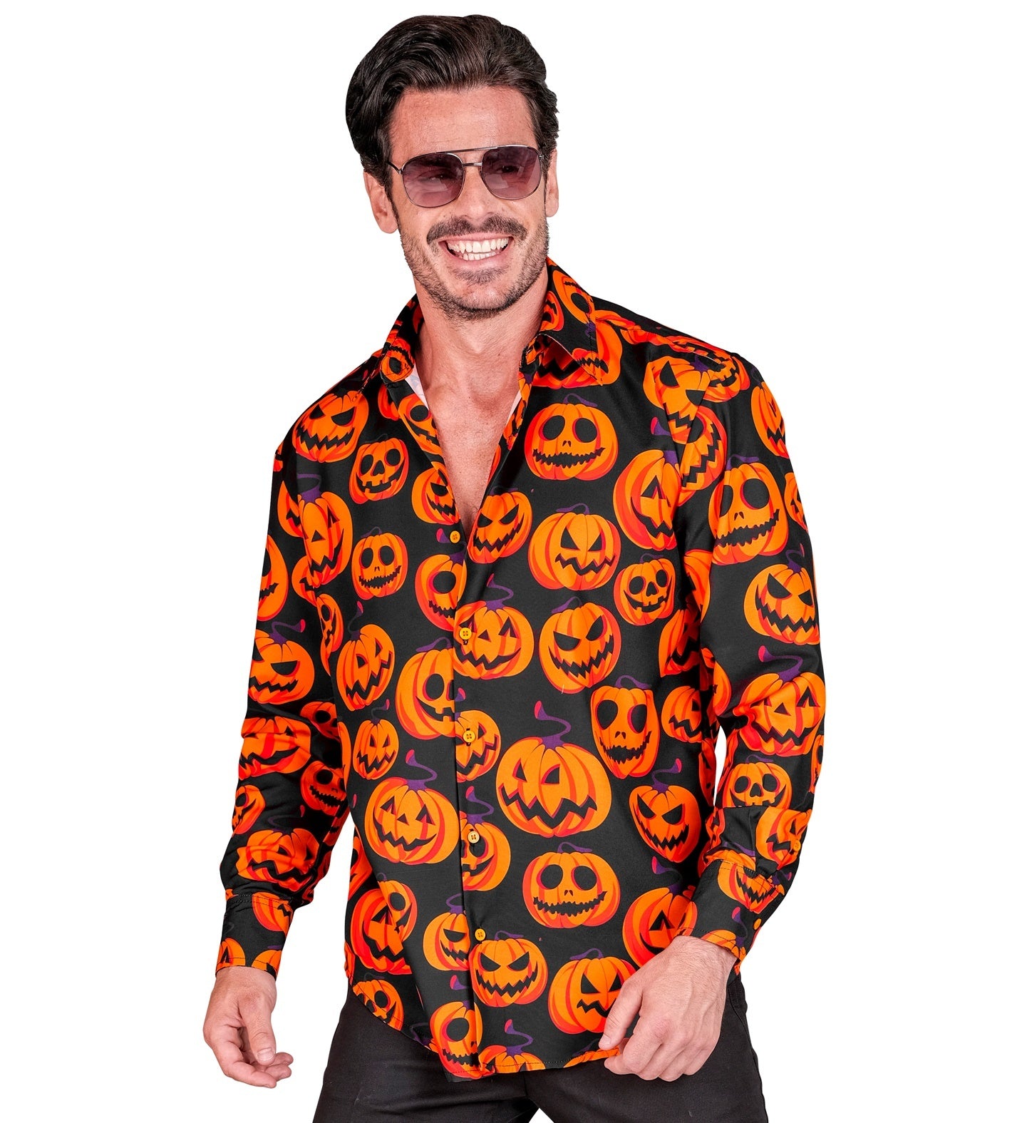 Leuke halloween blouse pompoen