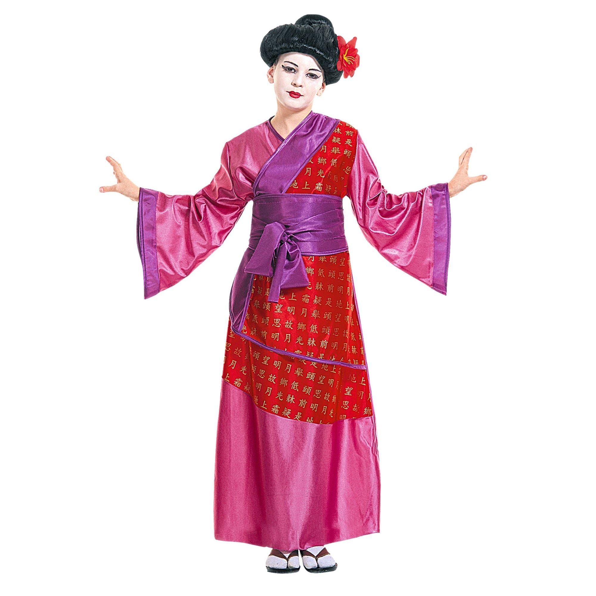 WIDMANN - Chinese geisha kostuum voor kinderen - 140 (8-10 jaar) - Kinderkostuums