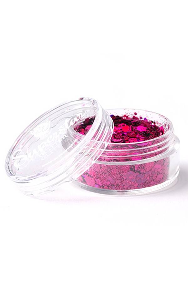 Mooie Chunky Glitters laser roze 8 ml Superstar