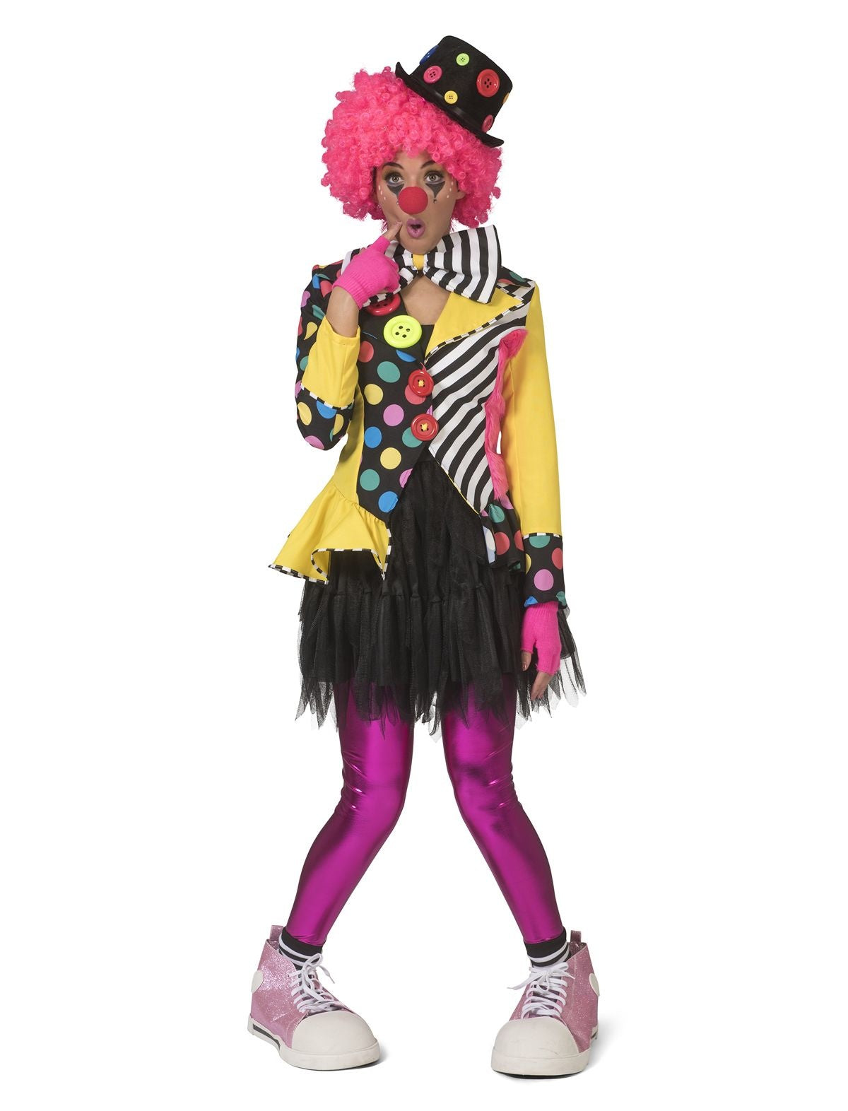 ESPA - Veelkleurige clownsjas voor vrouwen - M/L