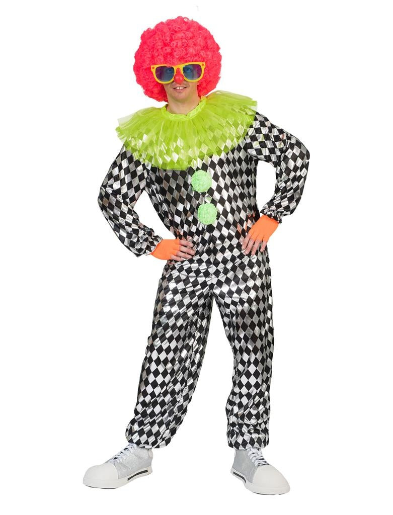 Clown & Nar Kostuum | Lachwekkende Pierrot Clown | Man | One Size | Carnaval kostuum | Verkleedkleding