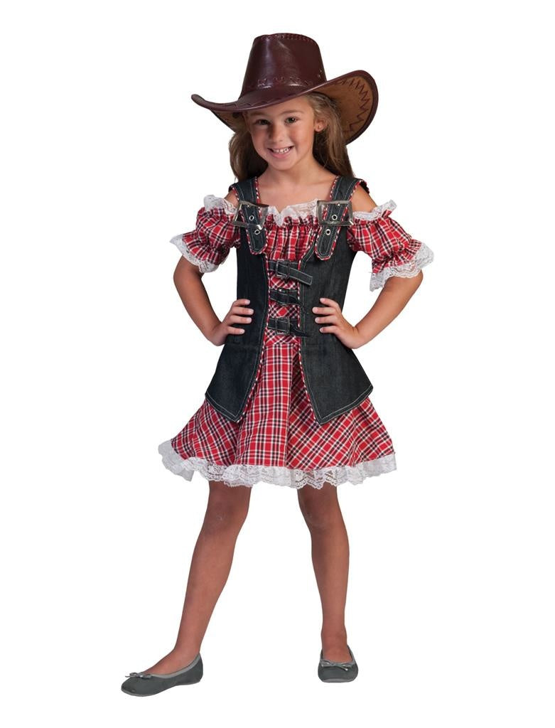 Verkleedpak cowgirl meisje Denim Ranger Meisje 128 - Carnavalskleding