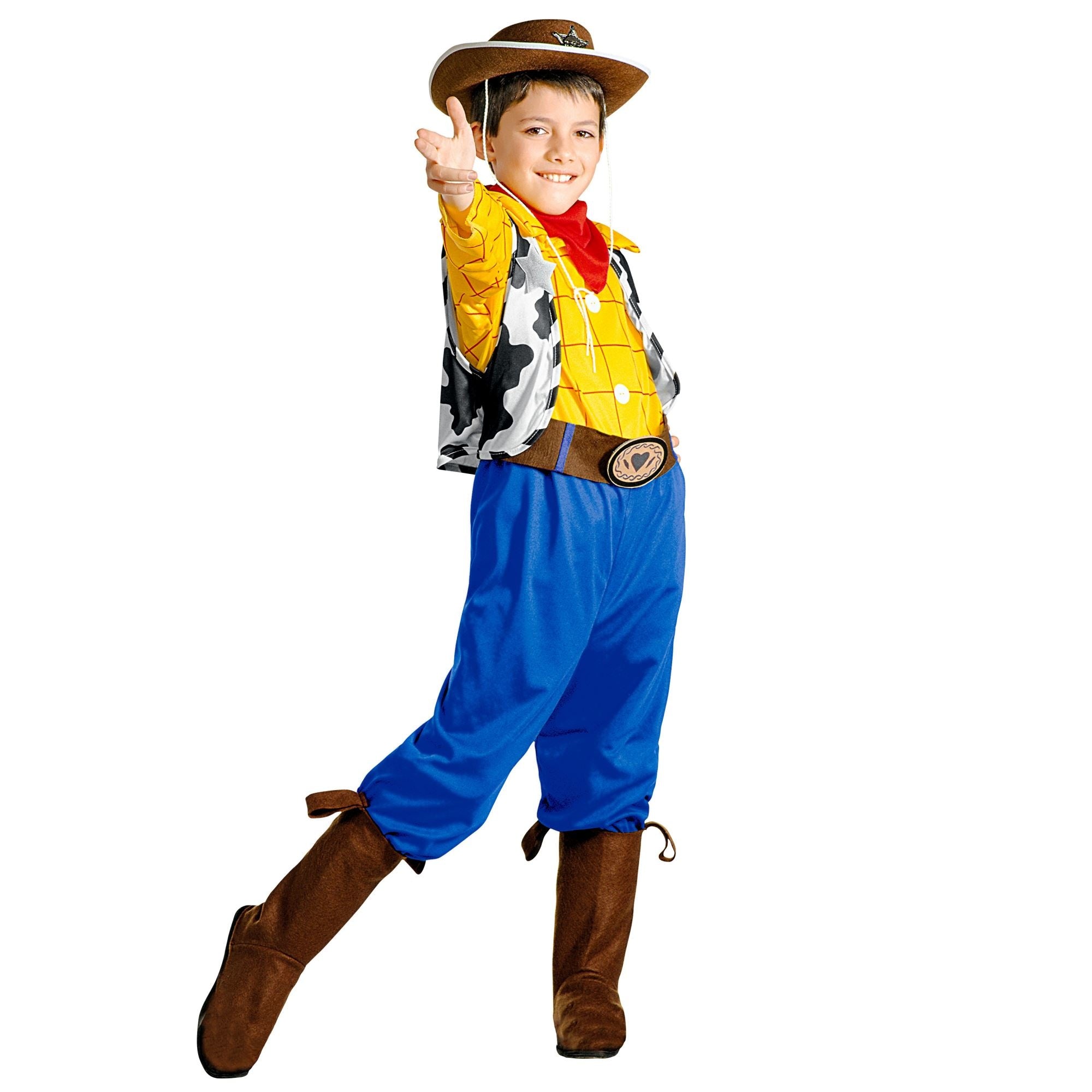 Widmann - Woody Kostuum - Billy Boy Toy Story Kostuum Jongen - blauw,geel - Maat 140 - Carnavalskleding - Verkleedkleding