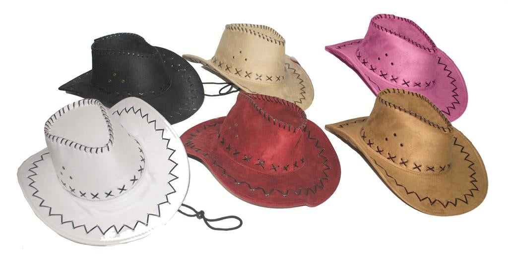 Mooie cowboyhoed Daim in verschillende kleuren