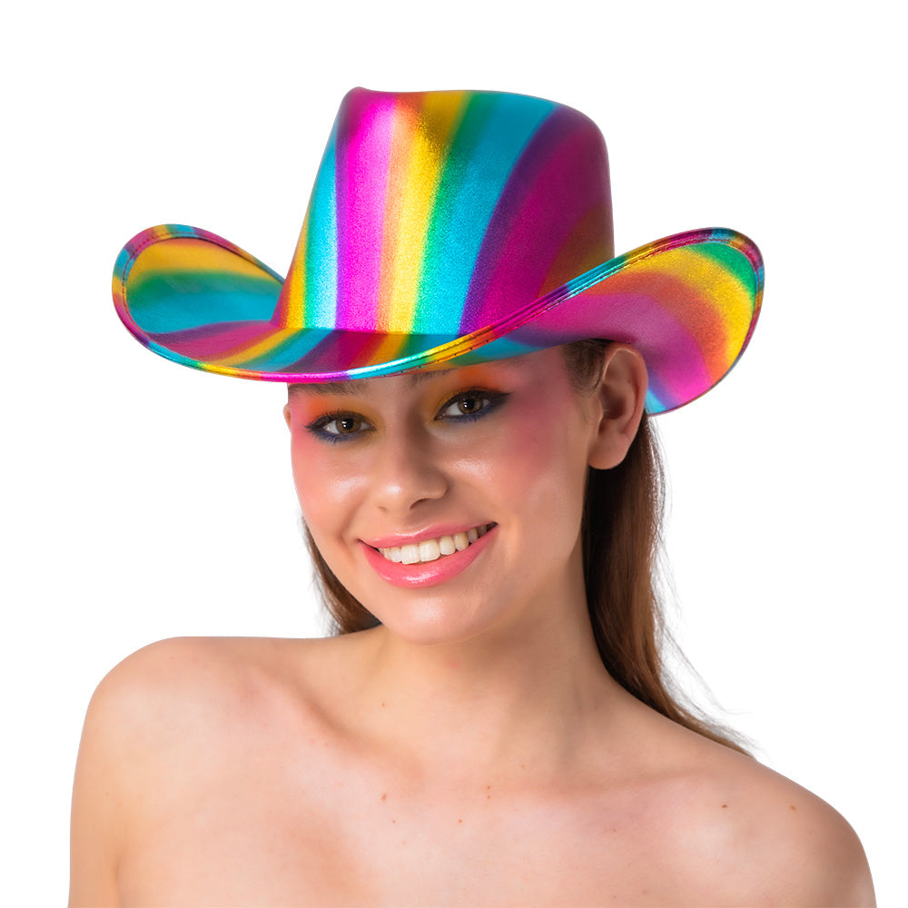 Regenboog cowboyhoed voor de pride