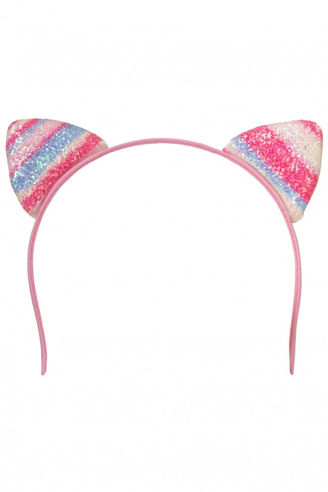 Diadeem - Katten Oortjes - Glitter - Multi - Carnaval