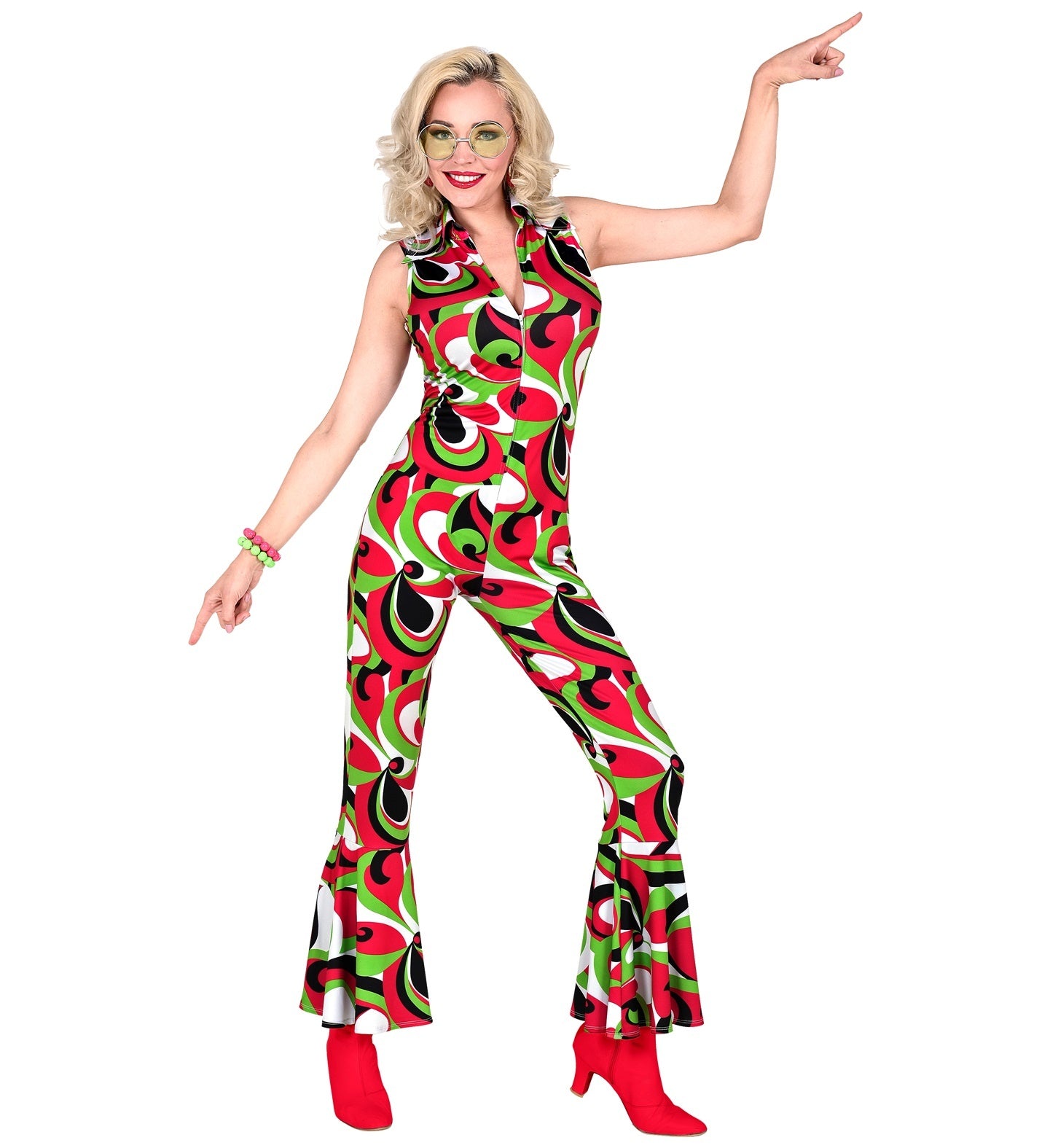 Jumpsuit disco jaren 70 dames