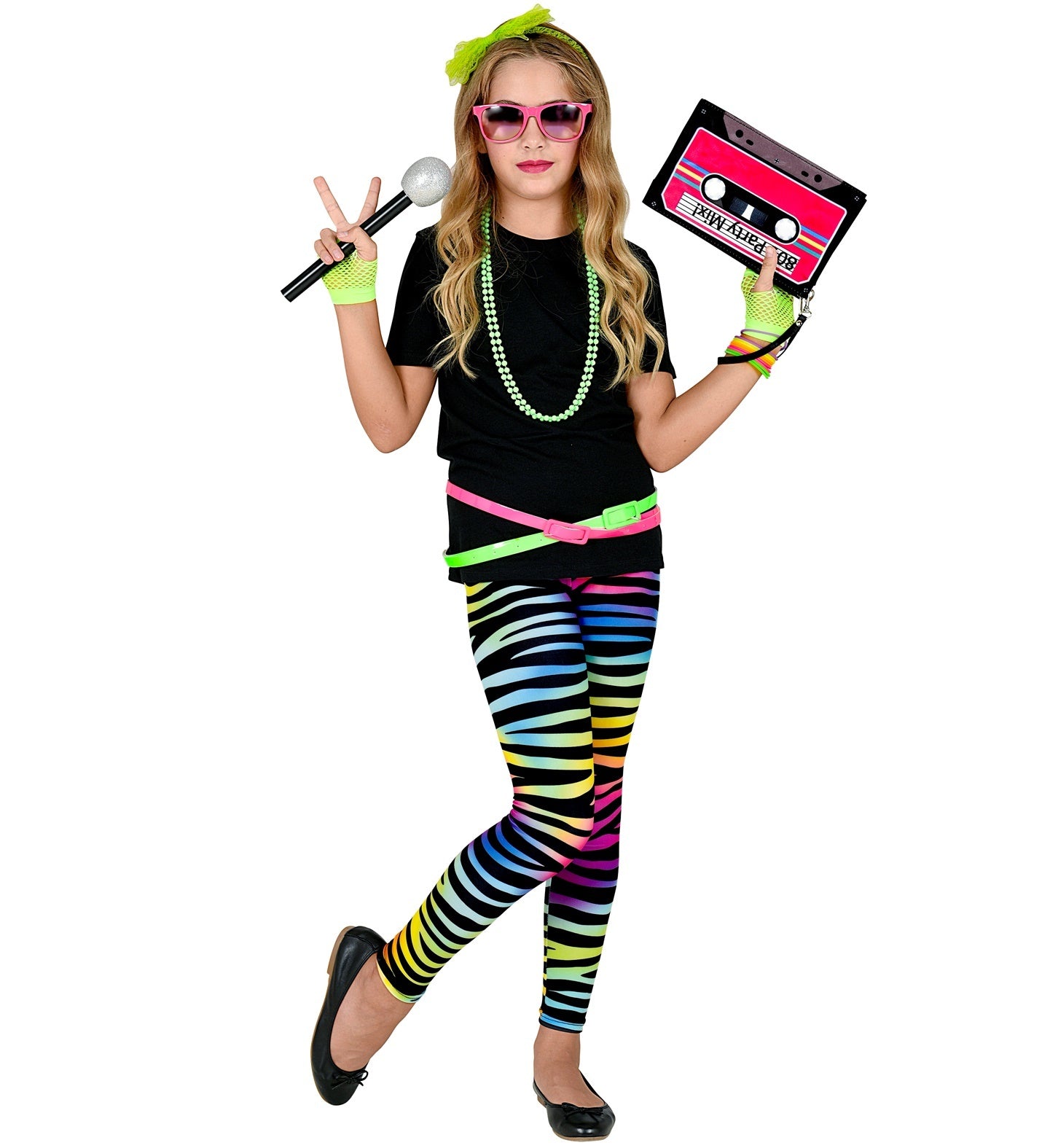 Legging dierenprint disco jaren 80 kinderen