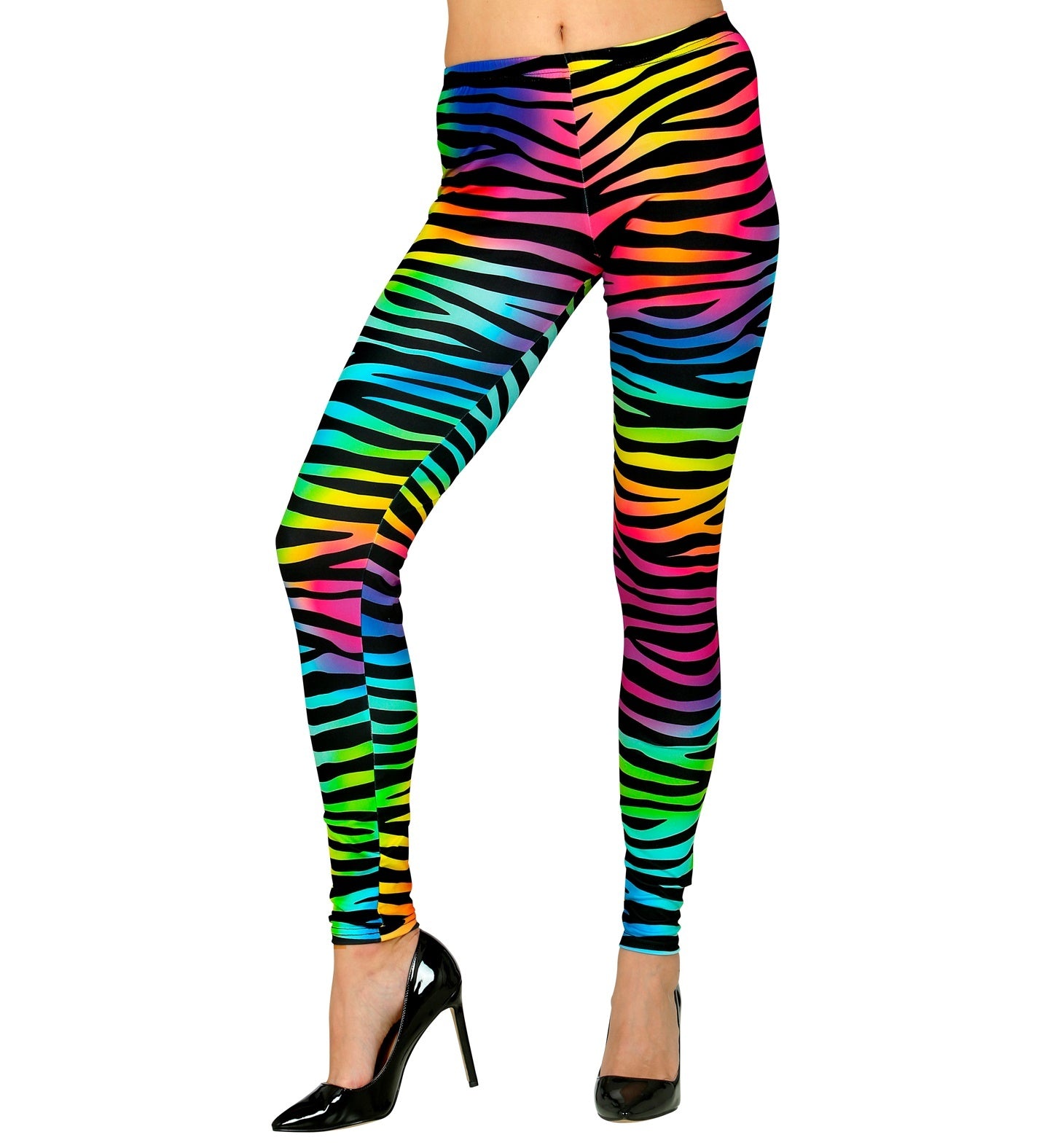 Legging disco zebraprint dames