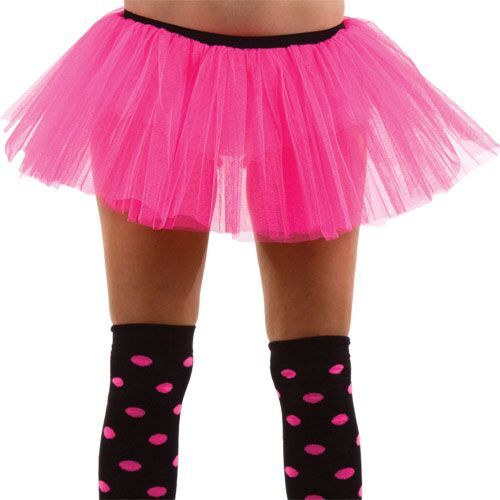 Mooie tutu voor kids in de kleur neon roze