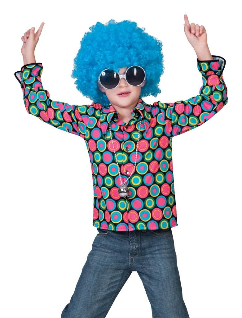 disco - hippy shirt. Carnaval - foute party - themafeest M164