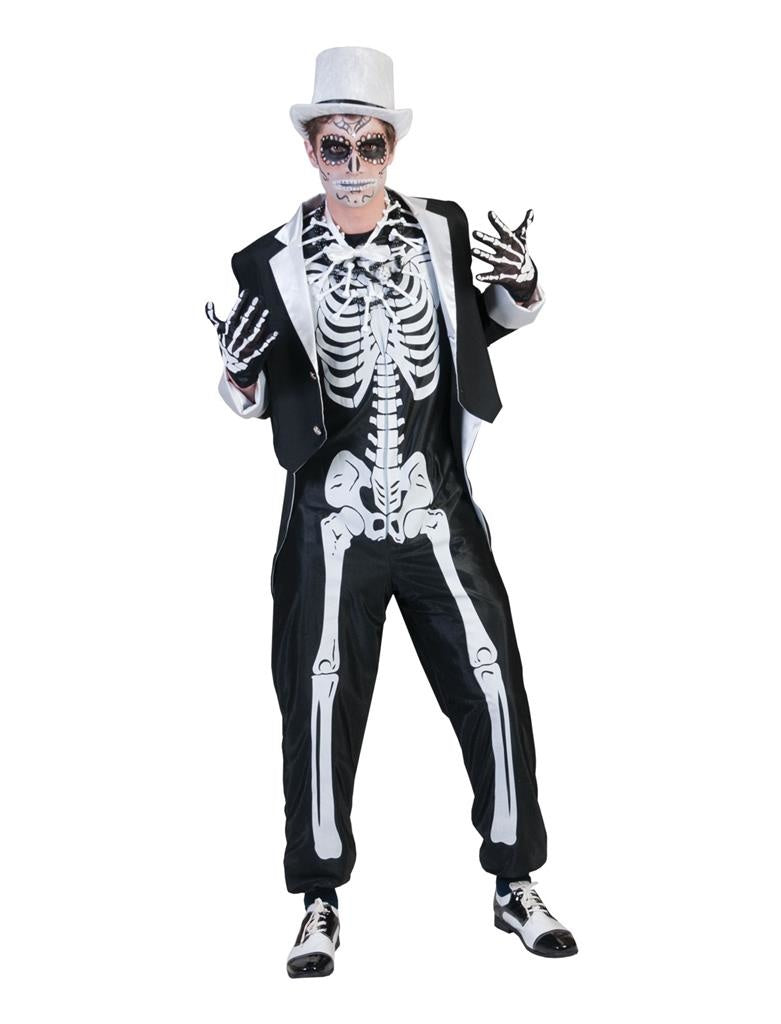 "Chique skeletten kostuum voor mannen Halloween  - Verkleedkleding - M/L"