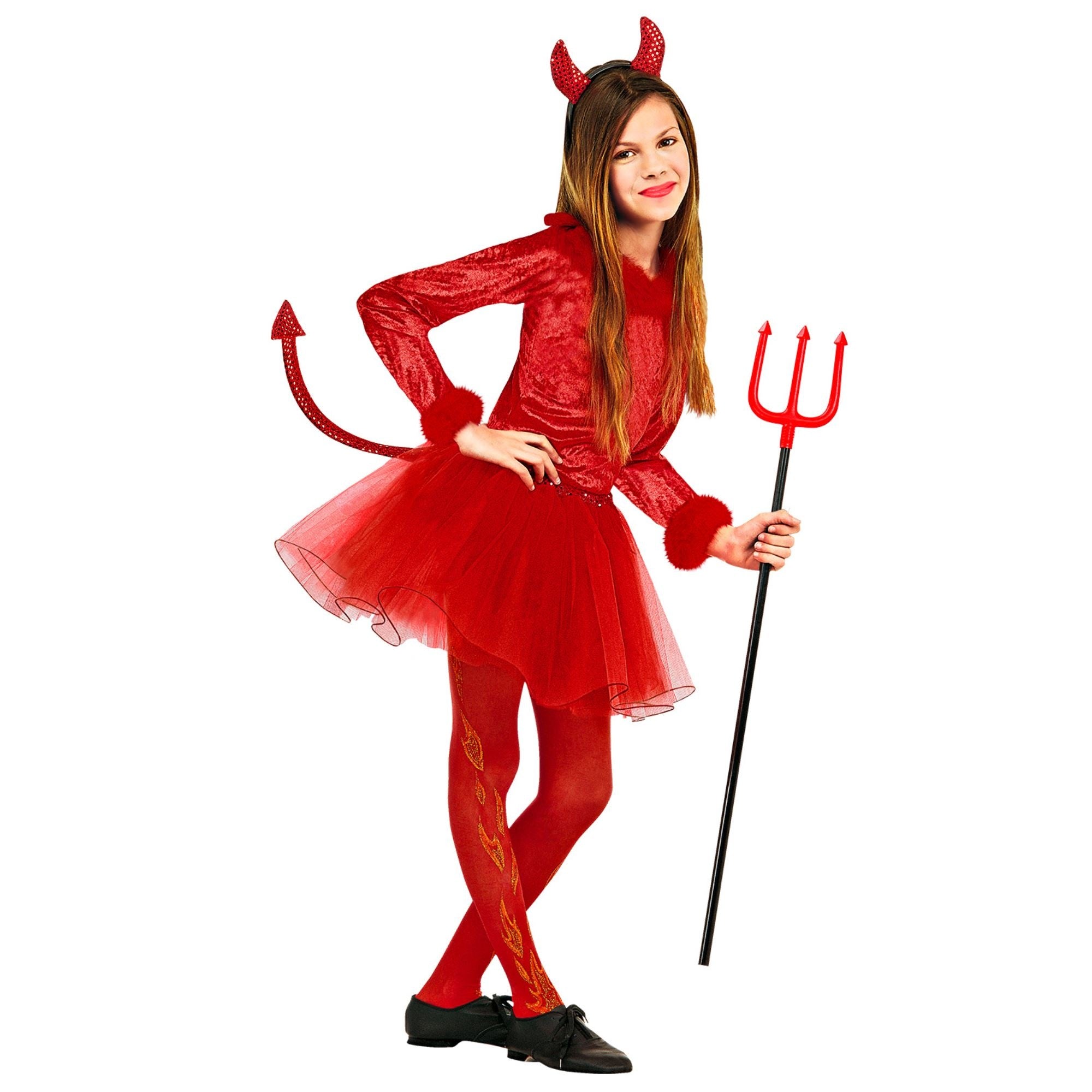 Rode duivelin kostuum voor meisjes Halloween  - Verkleedkleding - 116/128