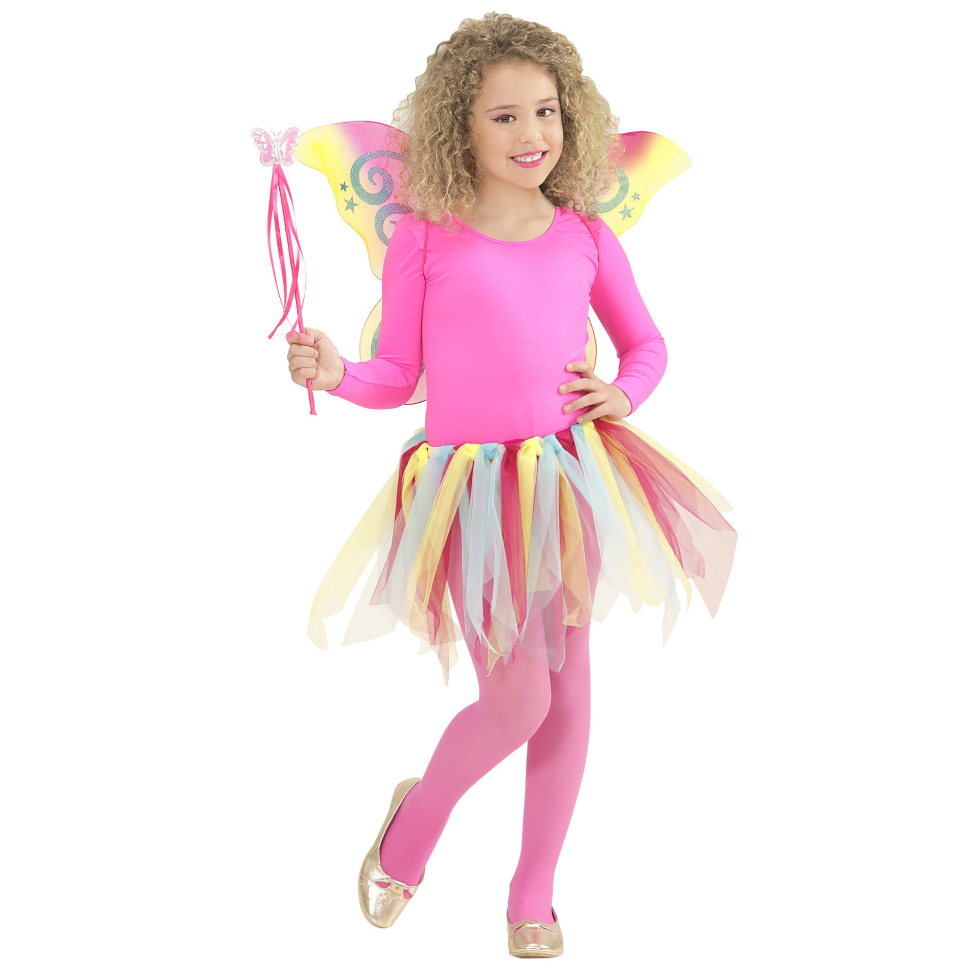 Regenboog prinses fee accessoires set voor kinderen - Verkleedkleding - Maat One Size