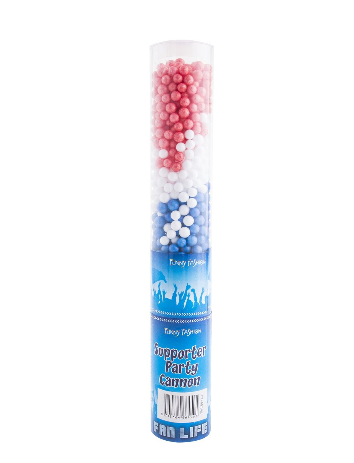 Leuke foamballs shooter in rood wit blauw 30cm