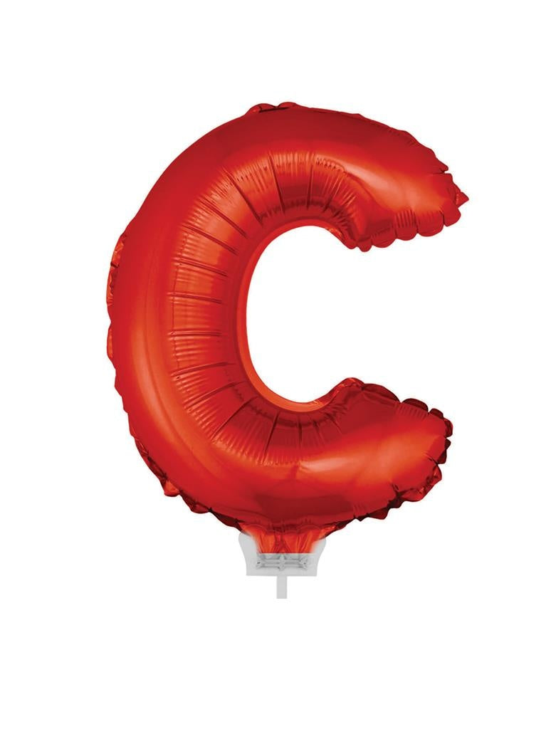 Folie ballon letter C Rood