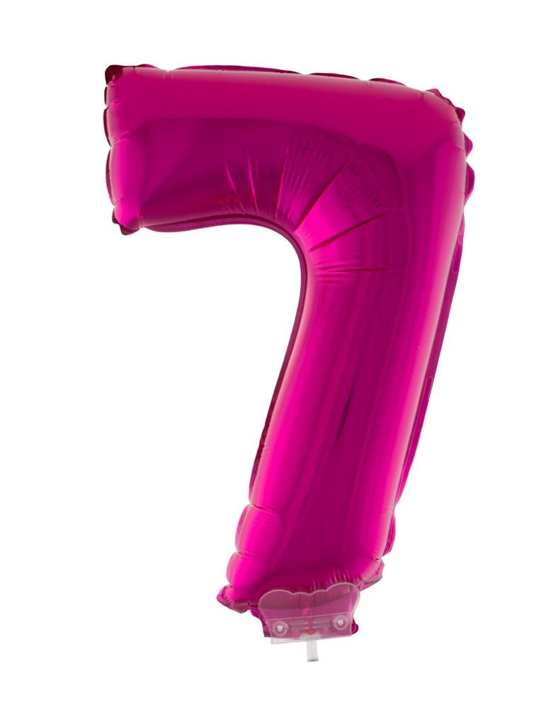 Folie ballon 41 cm op stokje roze