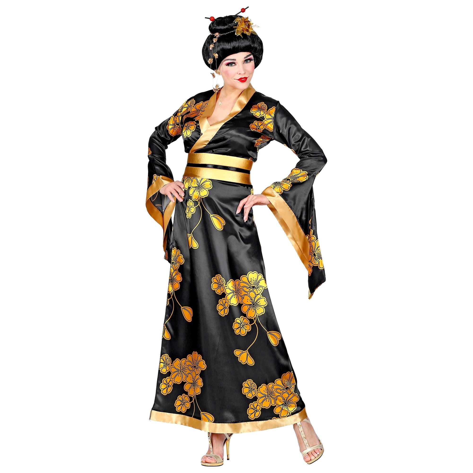 Gouden geisha kostuum dames