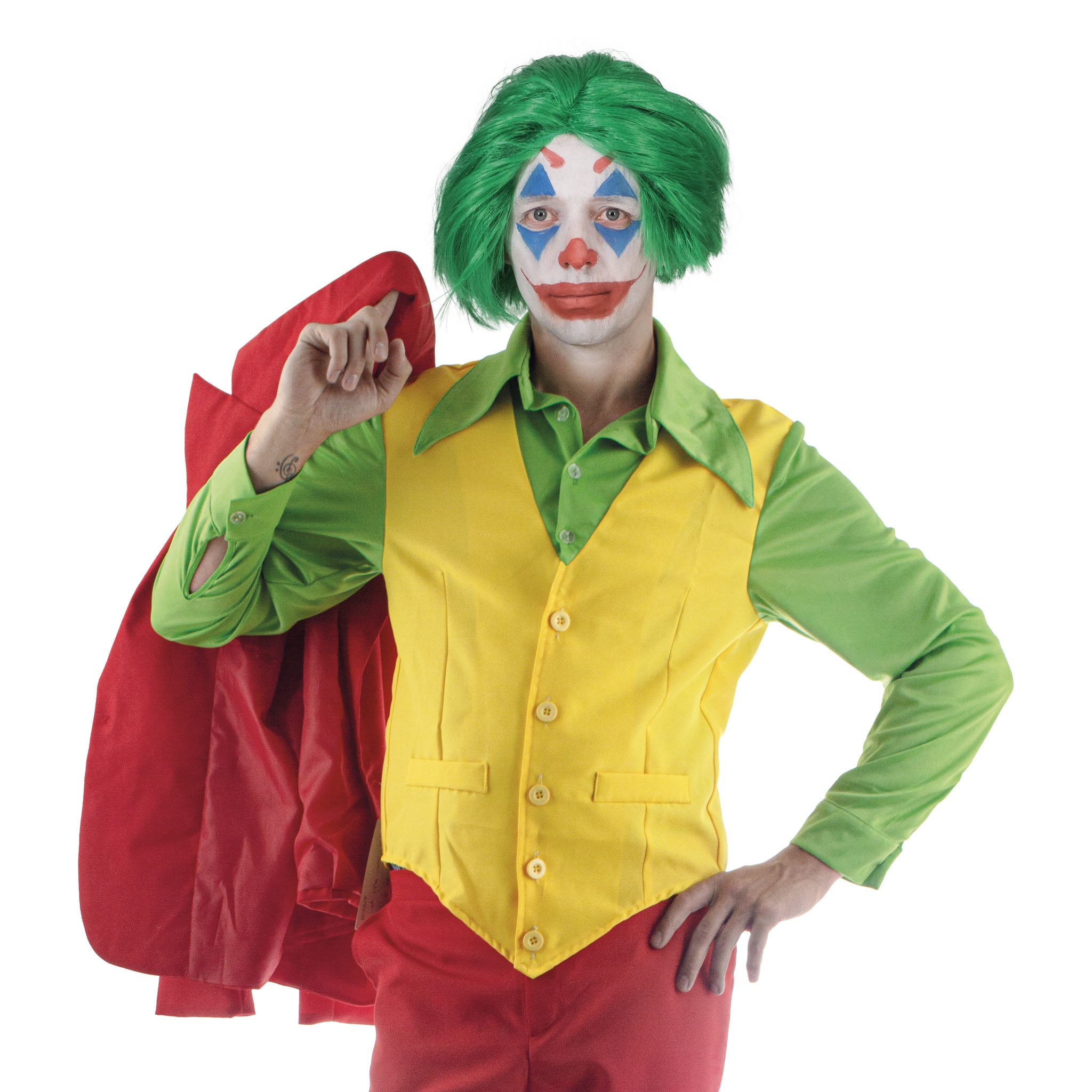 Ruig Joker vestje in geel