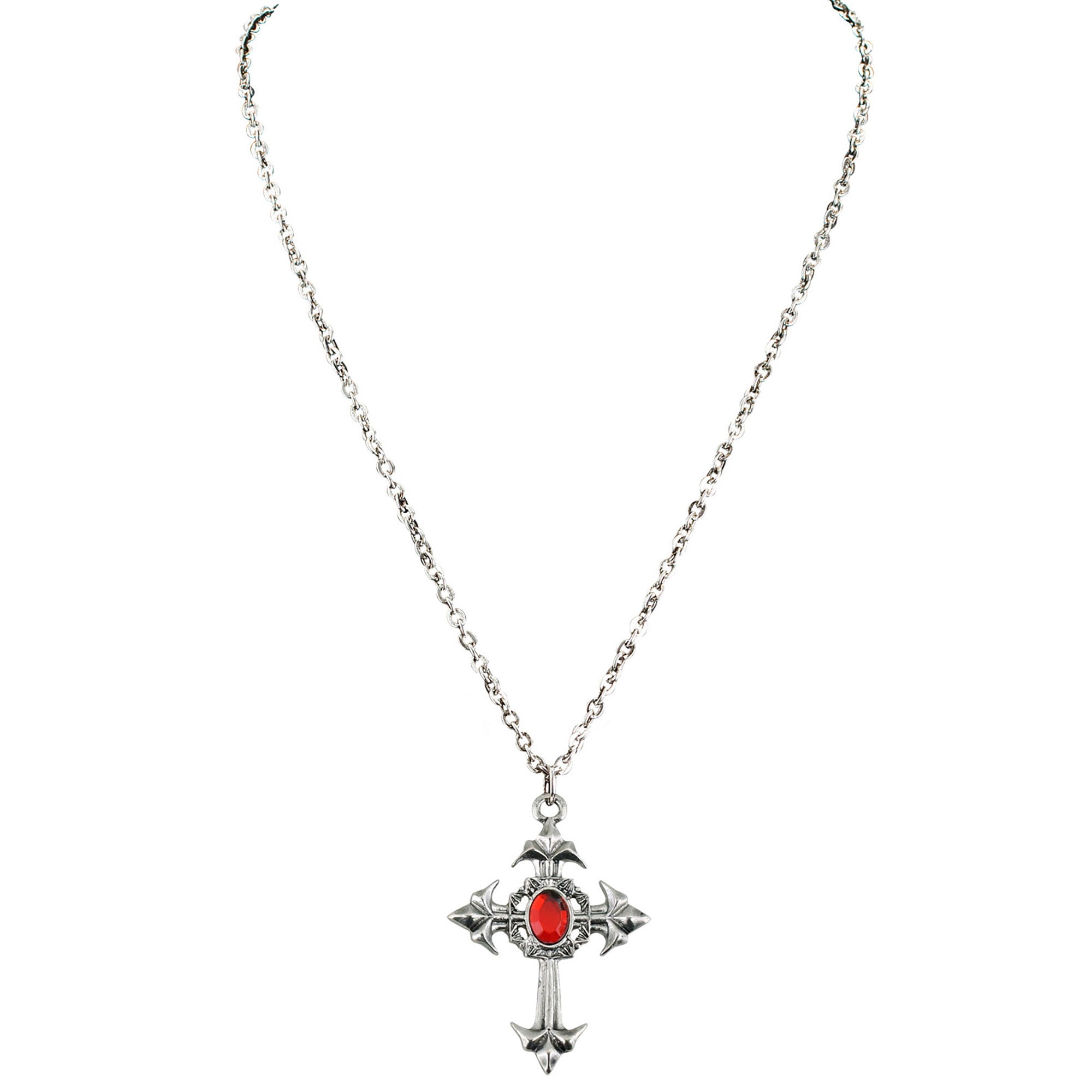 WIDMANN - Gothic vampier ketting voor volwassenen - Accessoires > Sieraden