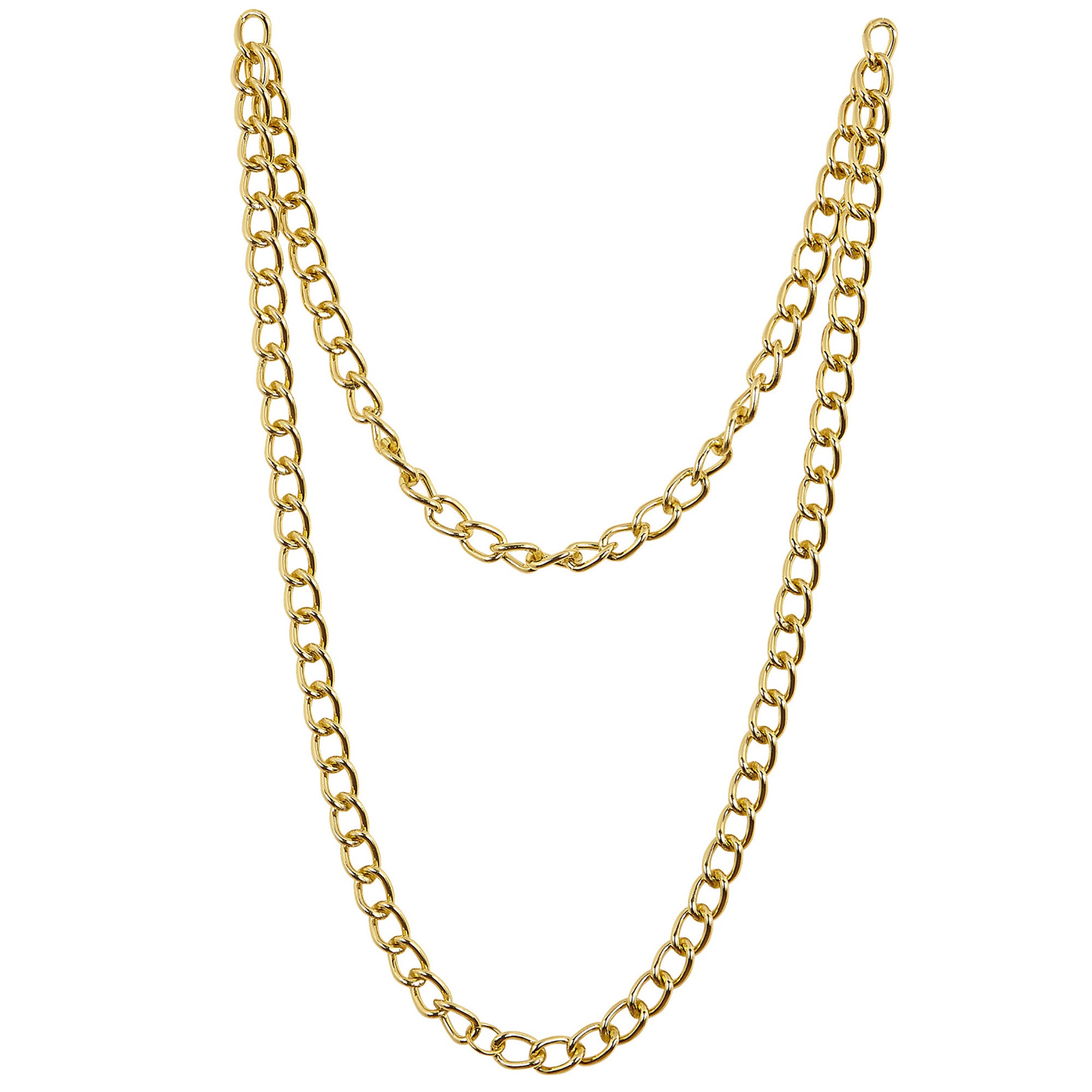 Widmann -Mo Money Gouden Ketting - goud - Carnavalskleding - Verkleedkleding