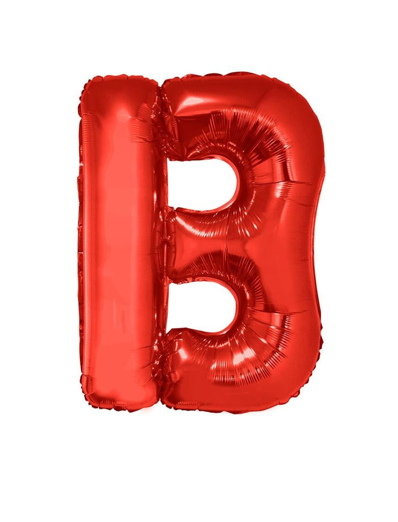 Grote folie ballon letter B Rood