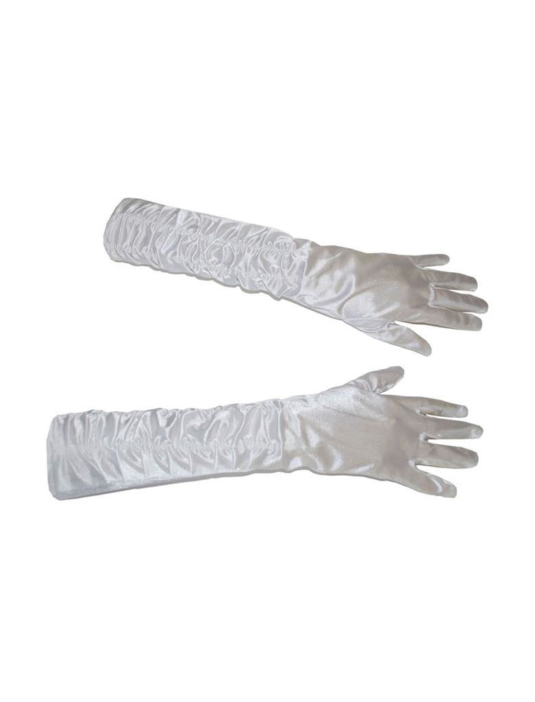 Lange witte handschoenen Marylin Monroe