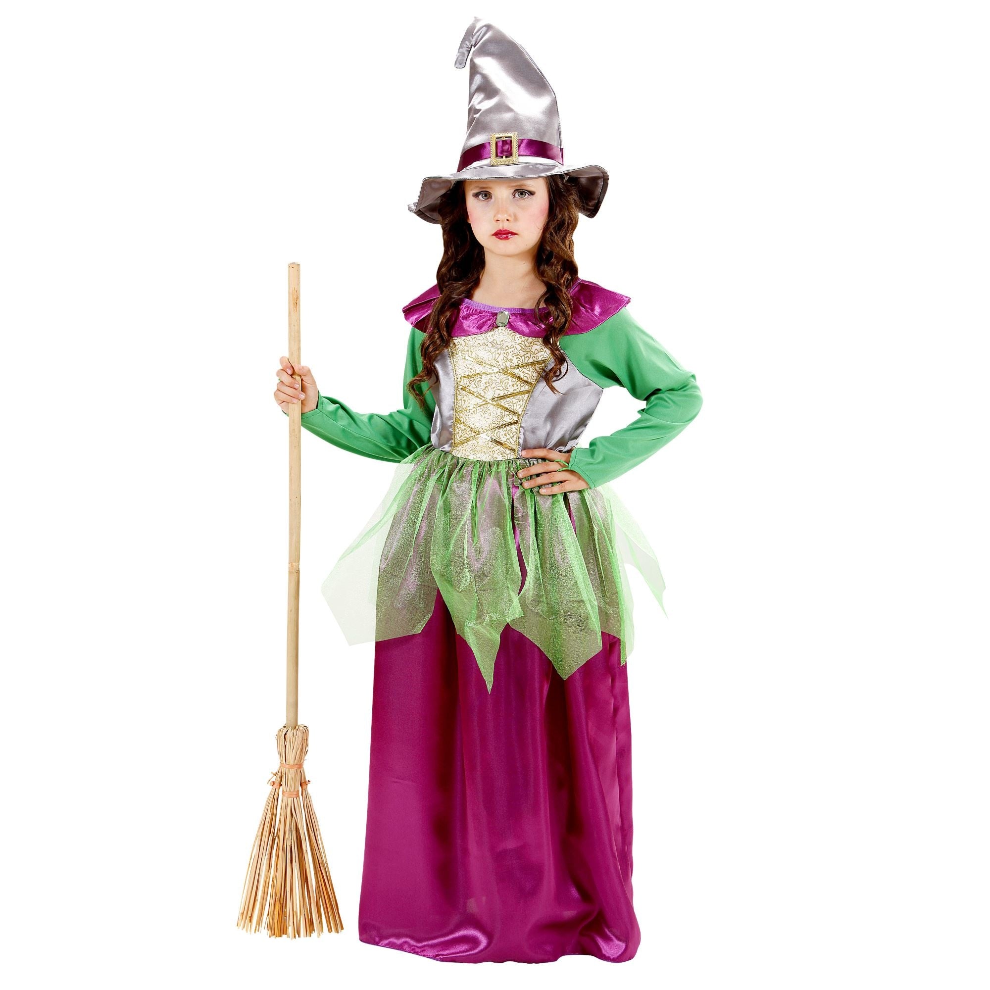 Kleding voor Halloween heks kind