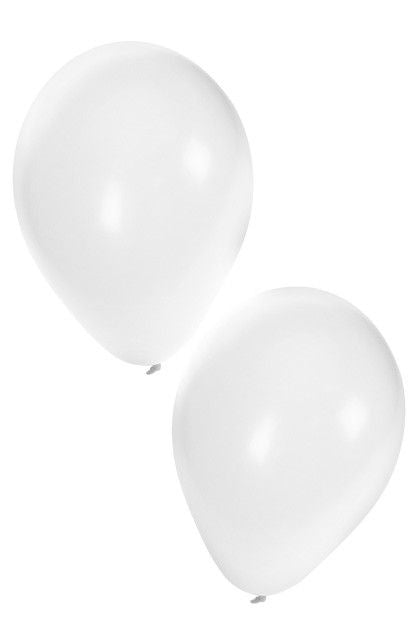 Ballonnen 50x wit