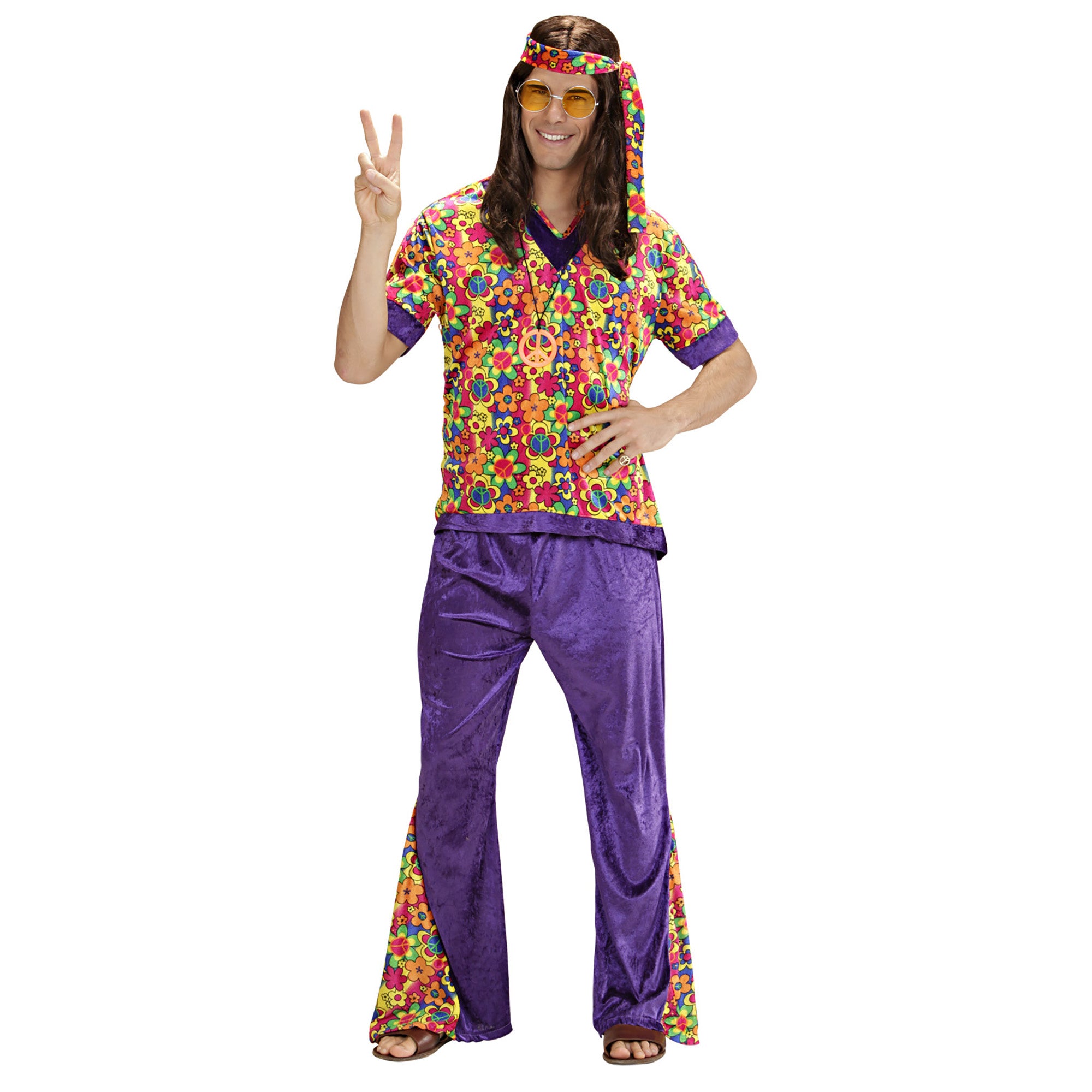 "Hippie pak voor heren - Verkleedkleding - Medium"