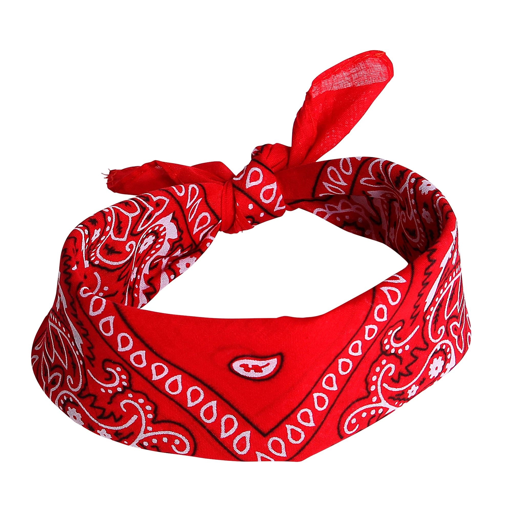 Widmann - Boeren Tirol & Oktoberfest Kostuum - Boeren Zakdoek Bandana - rood - Carnavalskleding - Verkleedkleding