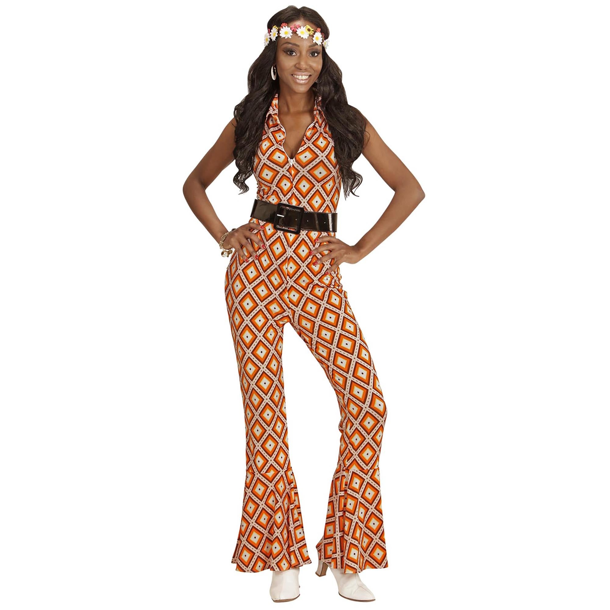 Groovy retro jaren 70 pak voor vrouwen - Verkleedkleding