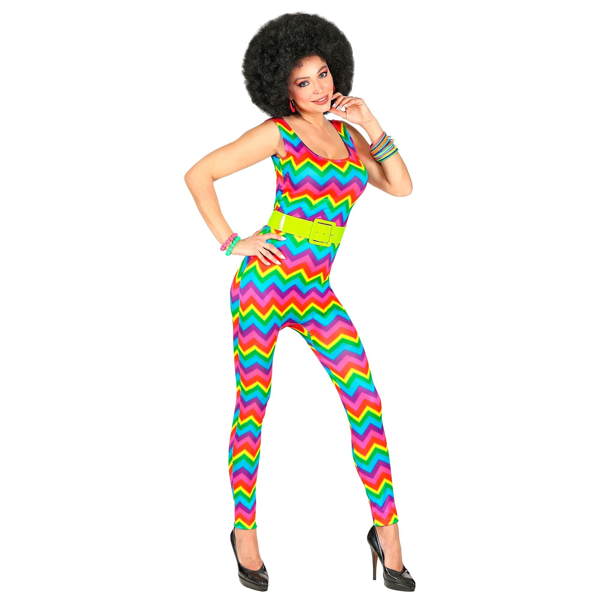 Widmann - Hippie Kostuum - Groovy Jaren 70 Dancing - Vrouw - multicolor - Small / Medium - Carnavalskleding - Verkleedkleding