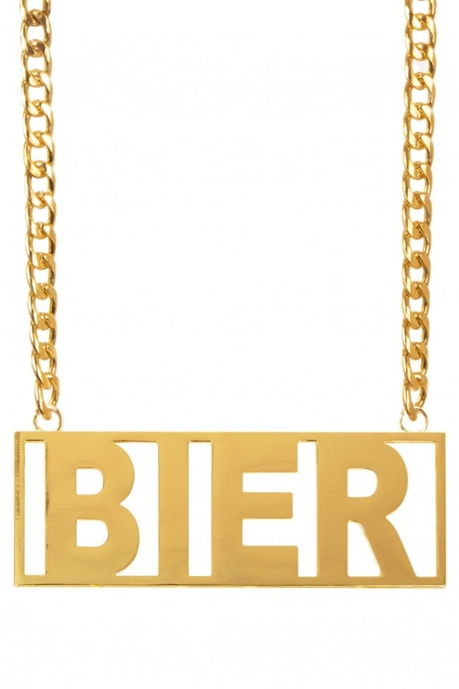 Ketting - Bier - Goudkleurig