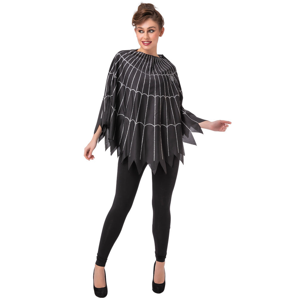 Leuke skeleton poncho Sacha voor Halloween